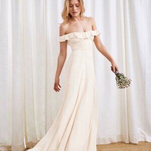 Reformation Verbena Wedding Dress in Ivory 6